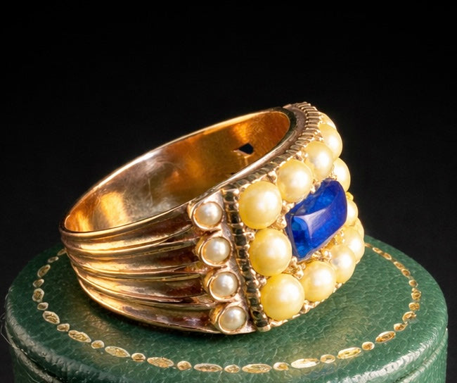 Victorian Antique gold ring with inscription