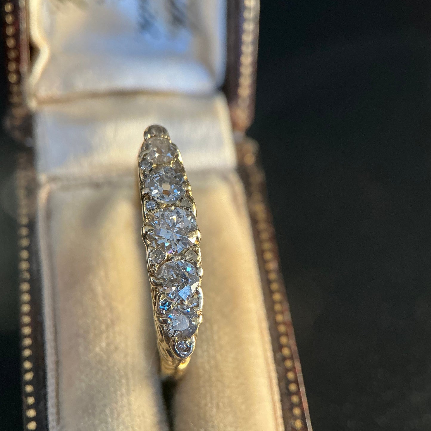 Victorian elegant old cut diamond ring