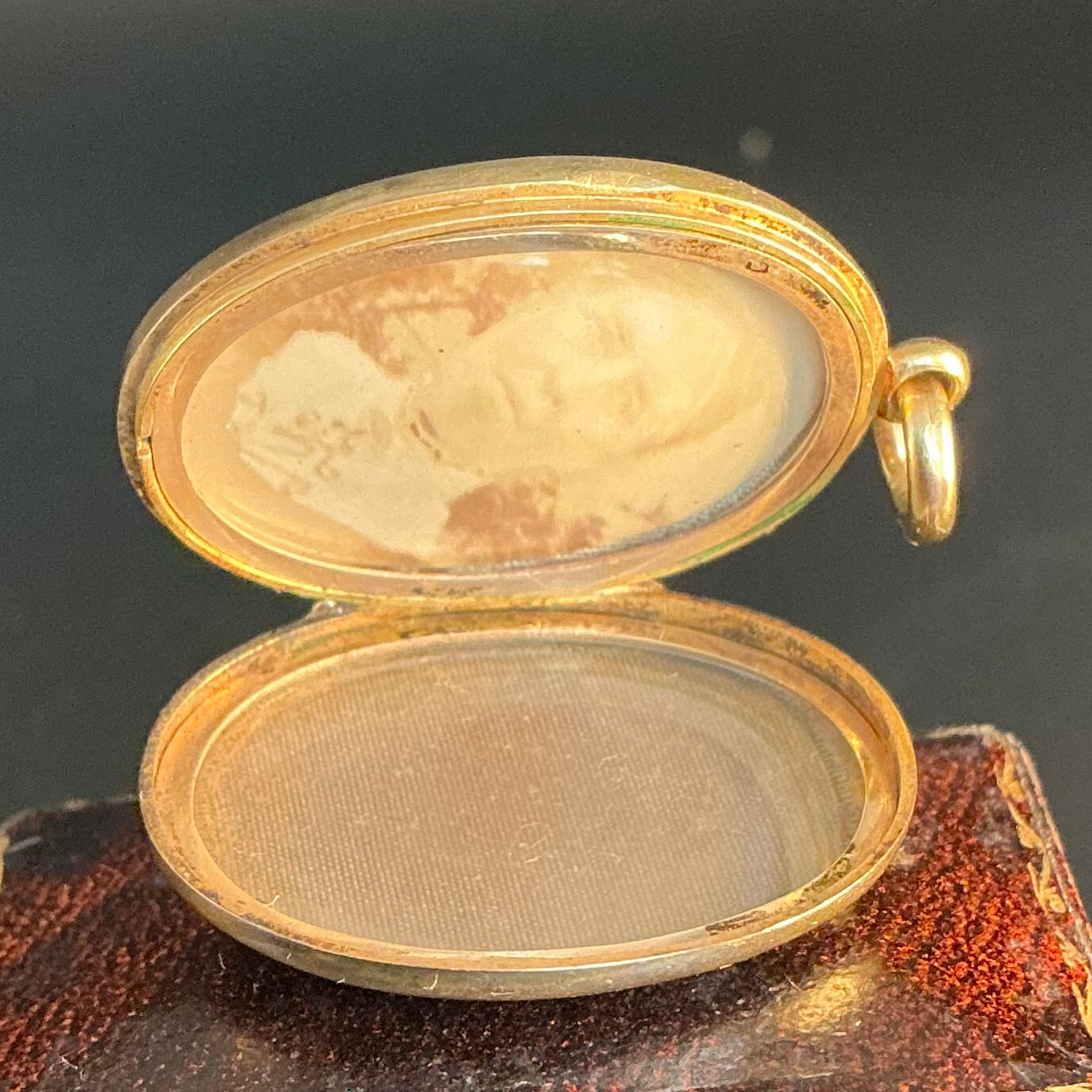 Gold Locket with banded agate Star
