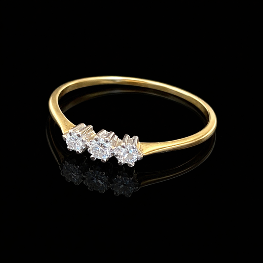 Diamond and Platinum Ring