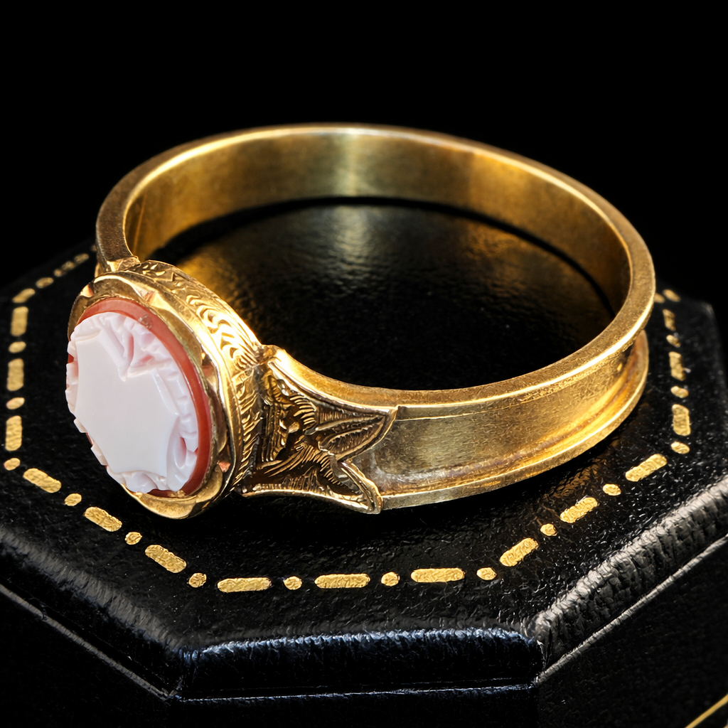 Gold Victorian signet ring