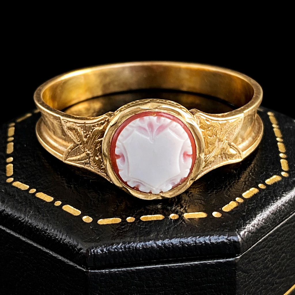 Gold Victorian signet ring