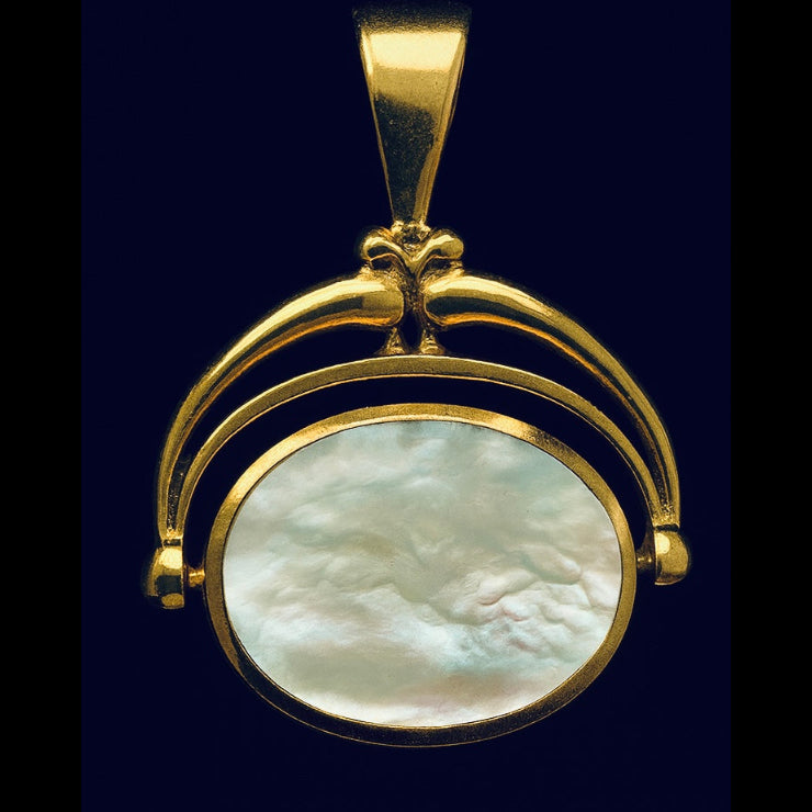 Vintage gold fob style pendant