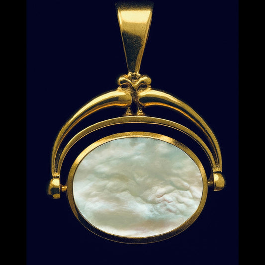 Vintage gold fob style pendant