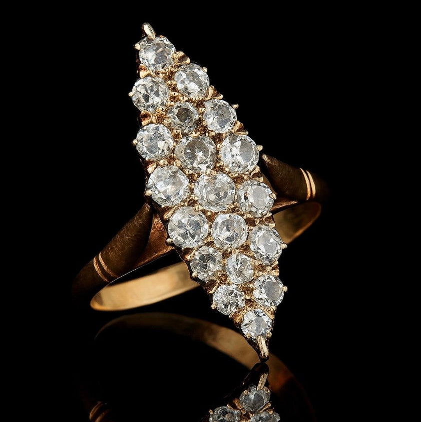 Diamond Navette ring