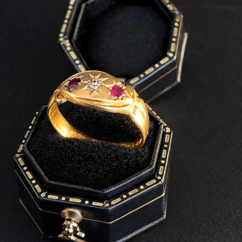 Victorian 18ct ruby and diamond ring