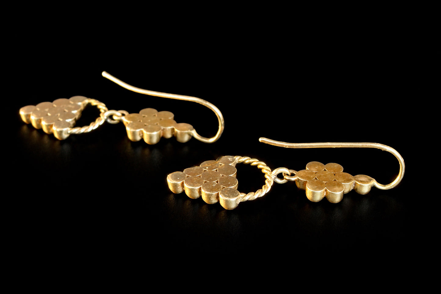 Vintage Etruscan revival earrings