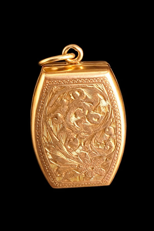 Unusual rectangular pendant