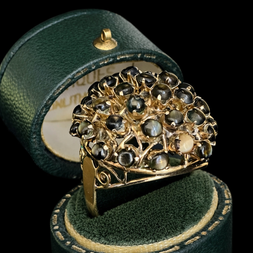 Vintage topaz bombe ring