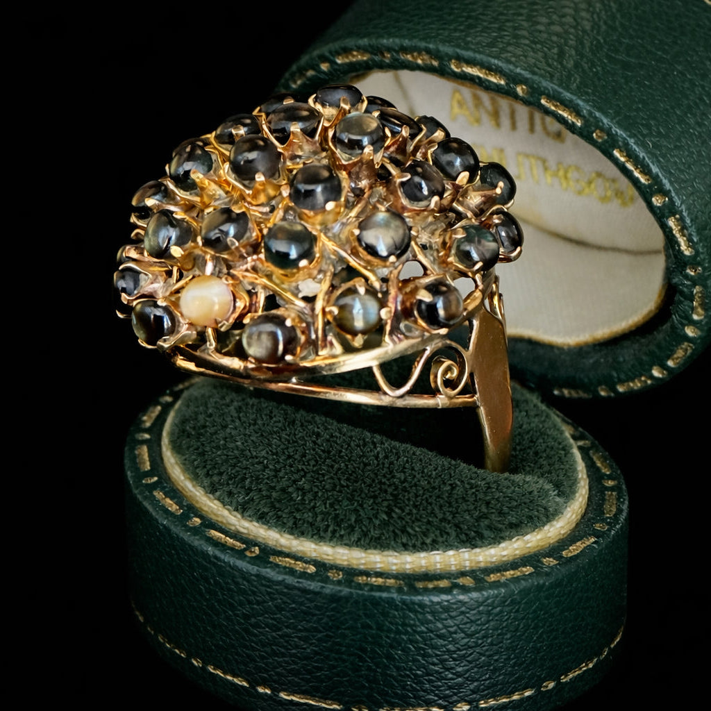 Vintage topaz bombe ring