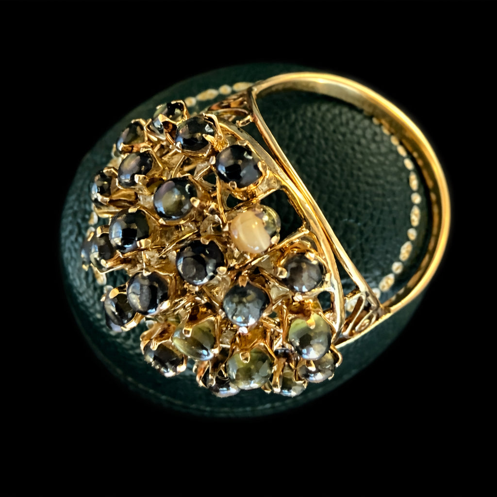 Vintage topaz bombe ring
